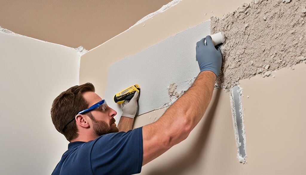 how to repair holes in plaster walls